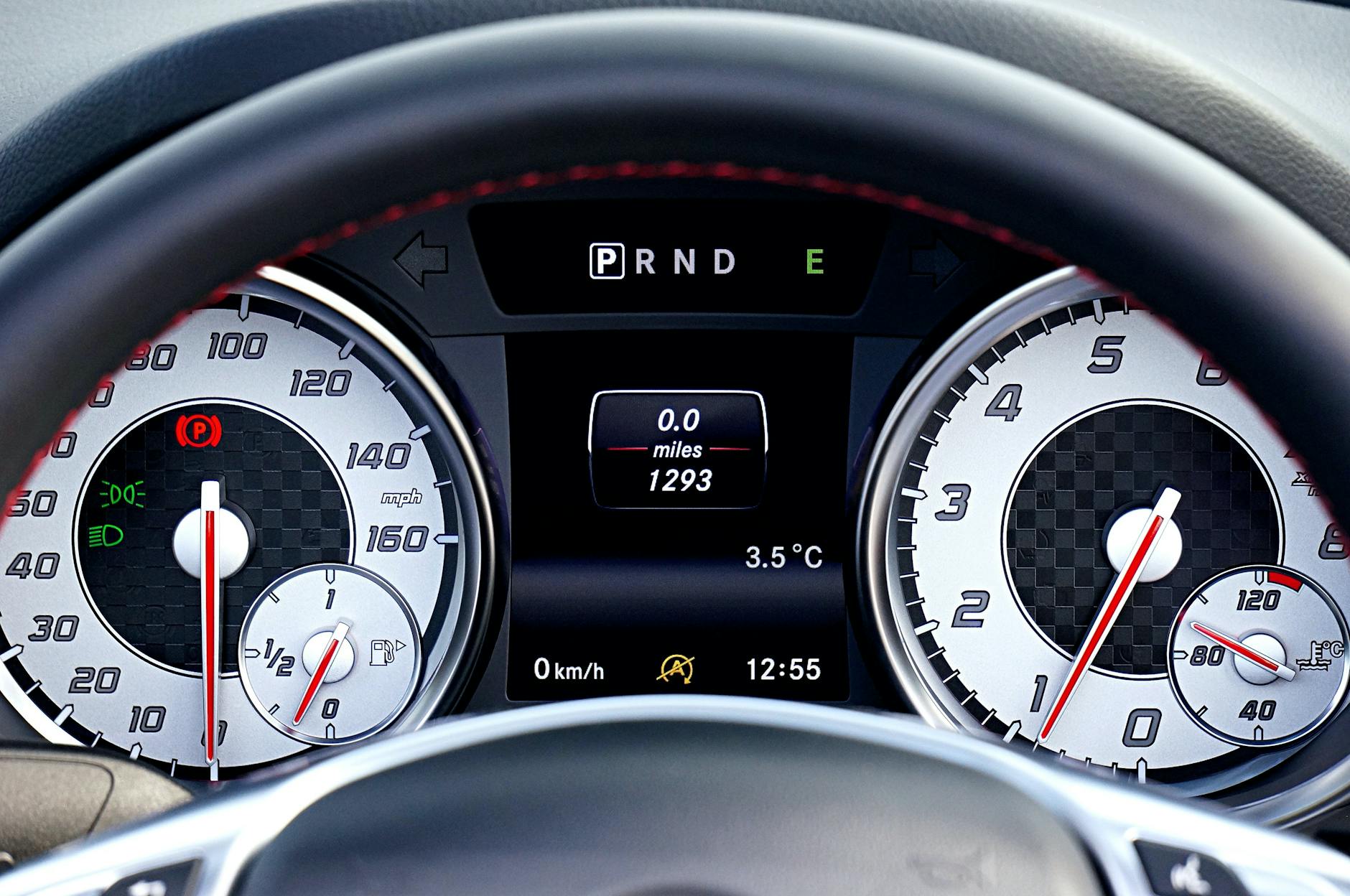 close up shot of a dashboard